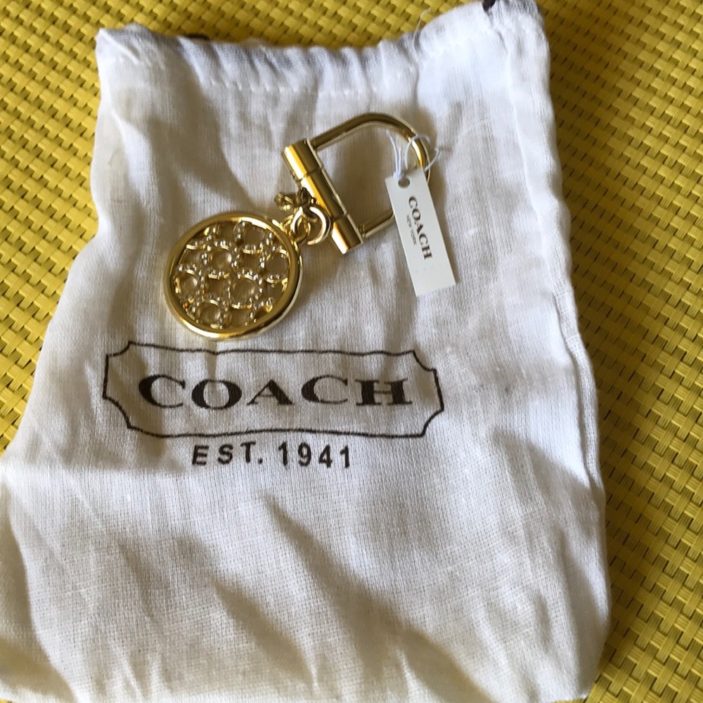 Coach Keychain NWT and dust bag